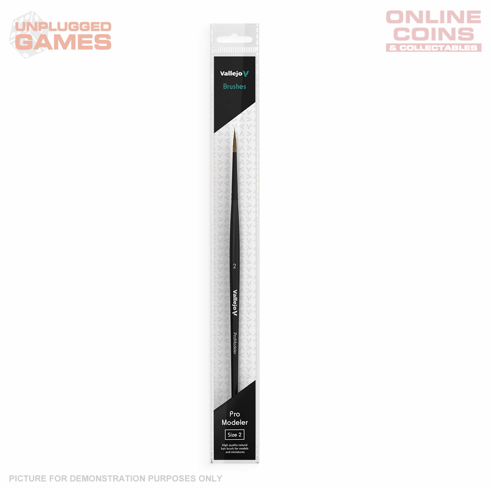 Vallejo - Brushes - Pro Modeler - Natural Hair Round Brush No.2